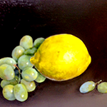 Lemon with Grapes