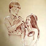 Kids with Trumpet