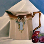 Water Pitcher with Grapes