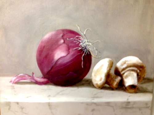 Onion on Marble